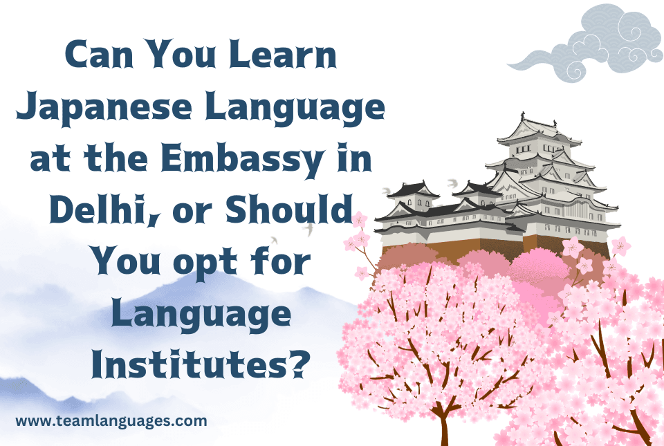 Can You Learn Japanese Language at the Embassy in Delhi, or Should You opt for Language Institutes?